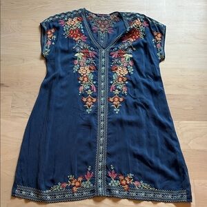 Johnny Was Size M Multicolor Embroidered Dress